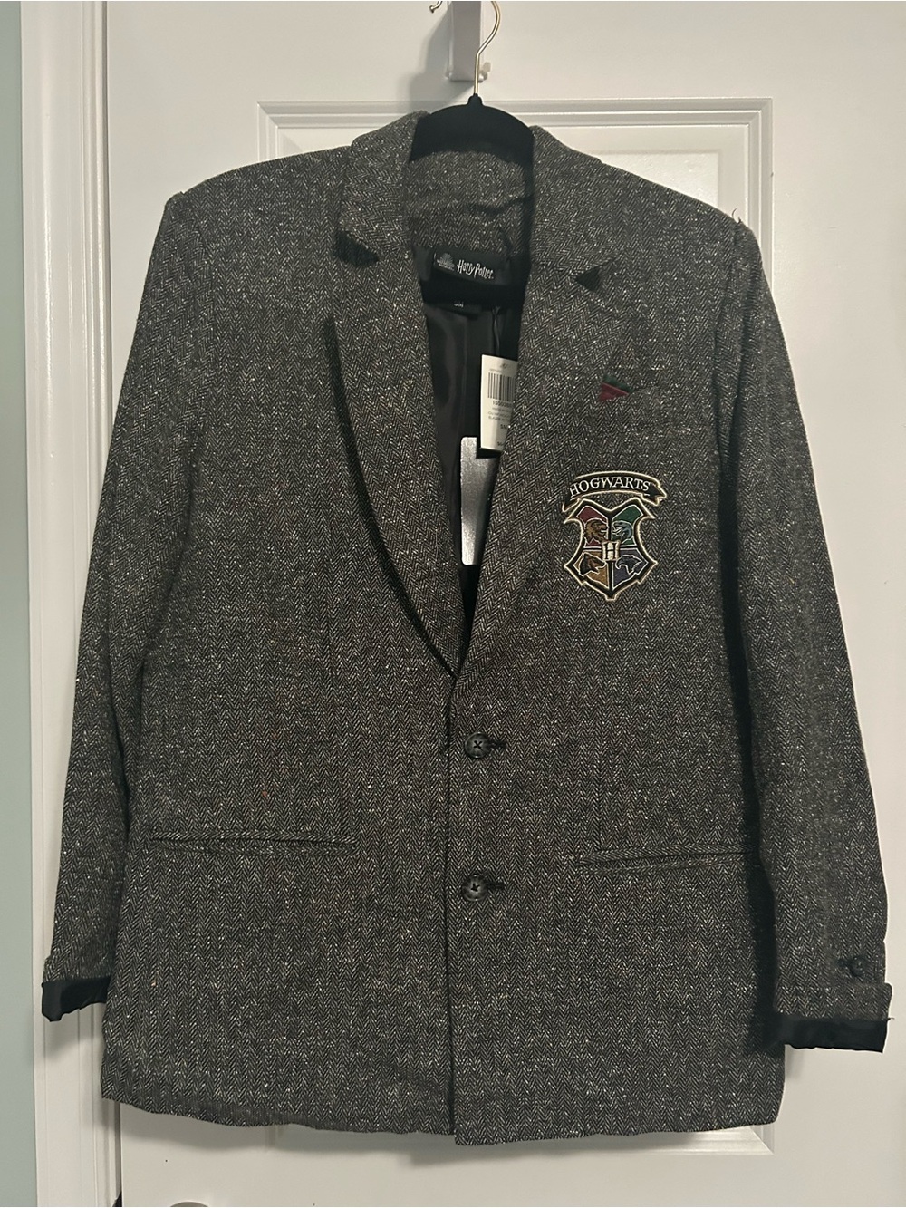 Her Universe. Womens Dark Grey Tweed Hogwarts Sport Coat